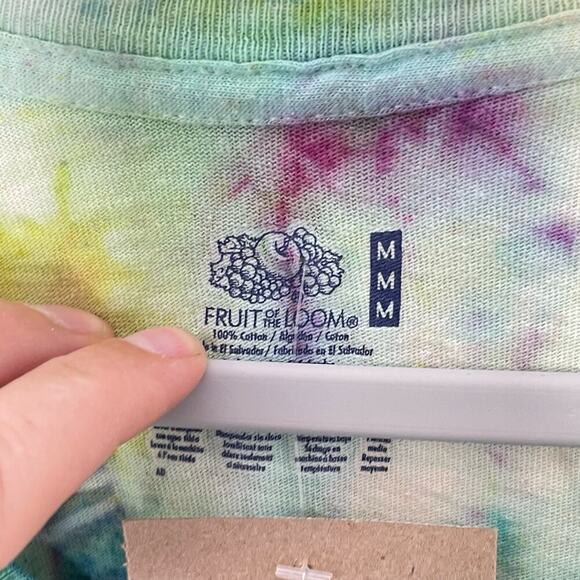 Madam P Upcycled Tie Dye Cropped T-Shirt - Medium - Picture 7 of 9